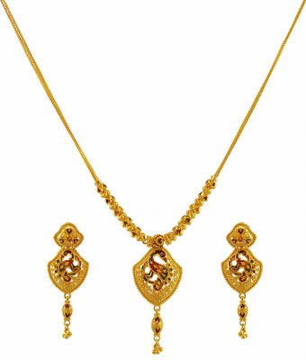 Meenakari 22K Necklace Set ( Light Sets )