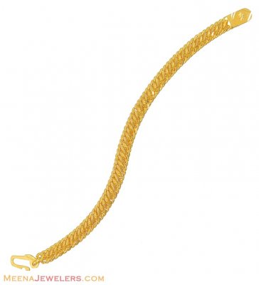 Gold Mens Bracelet (22k) ( Men`s Bracelets )