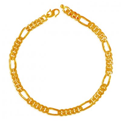 22 Kt Gold Mens Bracelet ( Men`s Bracelets )