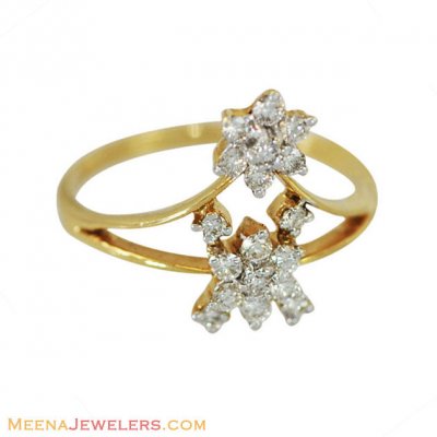 Floral Pattern Elegant Diamond Ring ( Diamond Rings )