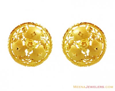 22k Fancy Round Gold Tops ( 22 Kt Gold Tops )