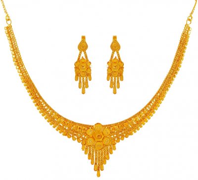 22K Designer Necklace Set ( Light Sets )