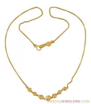 Gold Dokia Chain (22k) ( 22Kt Gold Fancy Chains )