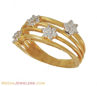 22K Gold Designer Ring ( Ladies Signity Rings )