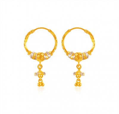 22 Kt Gold Hoop Earrings ( Hoop Earrings )