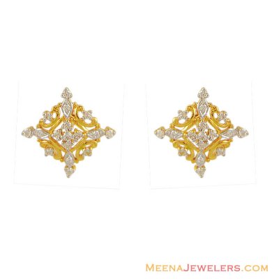 22K Signity Gold Earrings ( Signity Earrings )