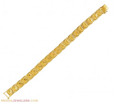 22K Yellow Gold Mens Bracelet ( Men`s Bracelets )