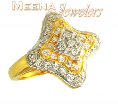 22Kt Gold Ladies Signity Ring ( Ladies Signity Rings )