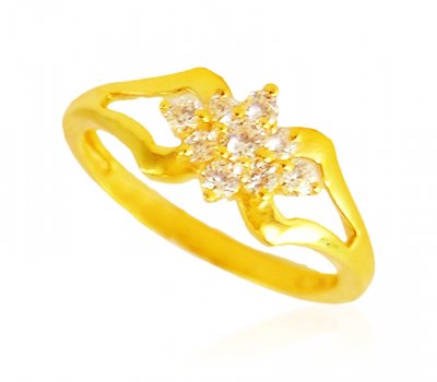 22k Gold Fancy Ring ( Ladies Signity Rings )