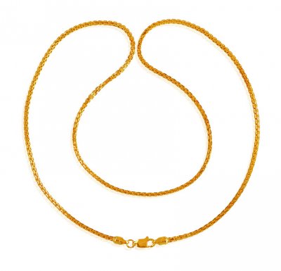 22 Karat Gold Chain (22 In) - chpl20484 - 22 Karat Gold (22 Inches long ...