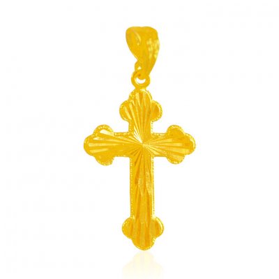 22K Gold Cross Pendant  ( Jesus Cross Pendants )