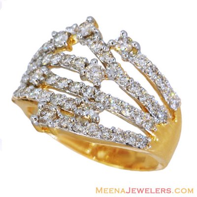 18k Designer Diamond Ring ( Diamond Rings )