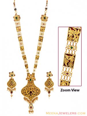 22k Designer Long Patta Set ( Bridal Necklace Sets )