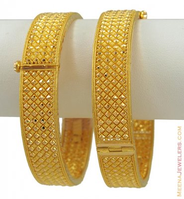 22Kt Gold Wide Kada ( Kadas )