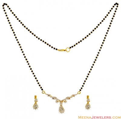 22K Fancy Mangalsutra Set ( Gold Mangalsutra Sets )