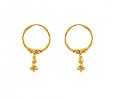 Hoop Earrings 22K Gold ( Hoop Earrings )