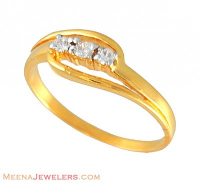 22Kt Gold Ladies Ring ( Ladies Signity Rings )