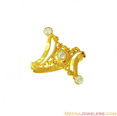 22K Gold Ladies Fancy Ring ( Ladies Gold Ring )