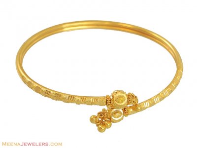 22K Designer Gold Kada (Cuff style) ( Kadas )