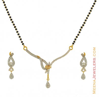 Designer Signity Mangalsutra Set(22k) ( Gold Mangalsutra Sets )