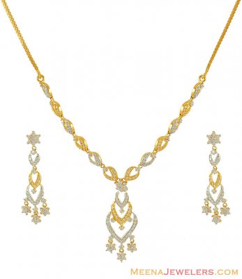 22k Designer Necklace Set ( Gold Designer Sets )