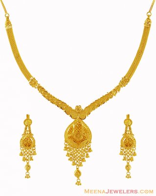 Exclusive Gold Necklace Set ( 22 Kt Gold Sets )