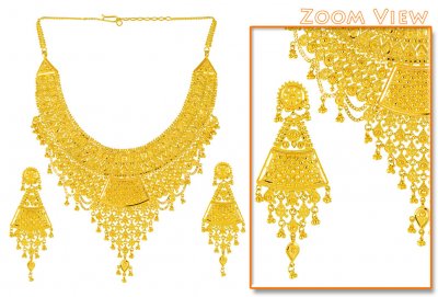22Kt Gold Jewelry Set ( Bridal Necklace Sets )