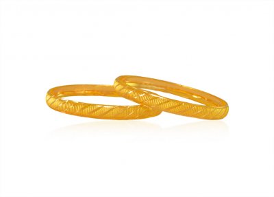 22 Karat Gold Baby Kada (2 Pc) ( Baby Bangles )