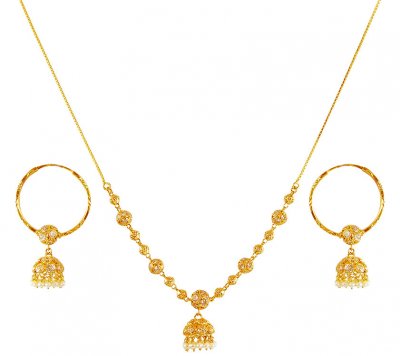 22 Karat Gold Pearl Dokia Set ( Light Sets )