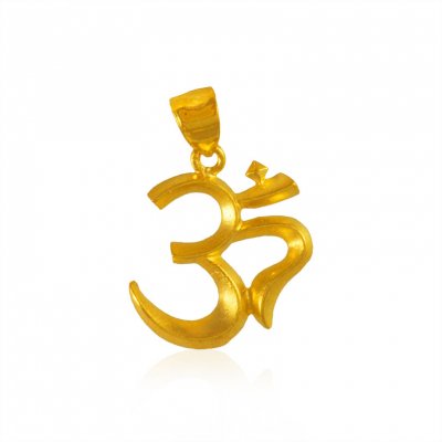 22 Kt Gold Om Pendant ( Om Pendants )