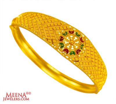 22K Gold Meenakari Kada ( Kadas )