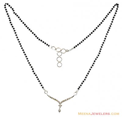 White Gold Diamond Mangalsutra ( Diamond MangalSutras )