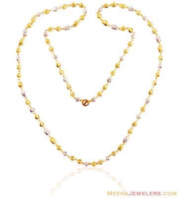 22k Fancy Long Ladies Chain 24 in  ( 22Kt Long Chains (Ladies) )