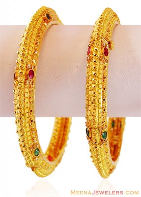 22K Gold Precious Stones Kada ( Kadas )