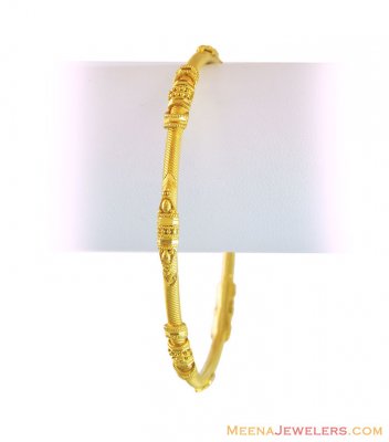 22K Fancy Gold Bangle ( Gold Bangles )