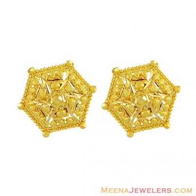 22K Gold Filigree Tops ( 22 Kt Gold Tops )