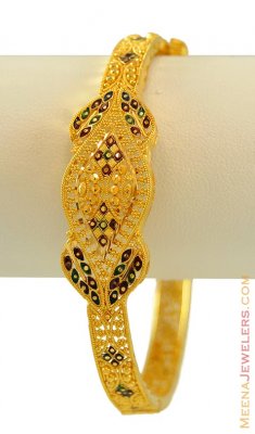 22k Designer Meenakari Kada ( Kadas )