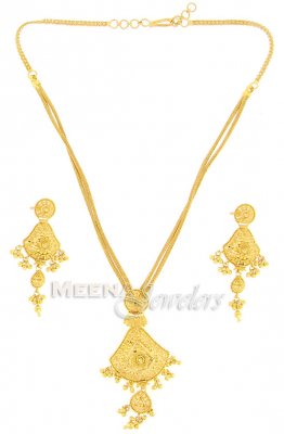 22Kt Light Necklace Set ( Light Sets )