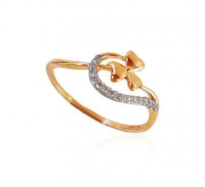 18Karat Rose Gold Diamond Ring ( Diamond Rings )