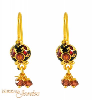 22Kt Gold Earrings ( 22Kt Gold Fancy Earrings )