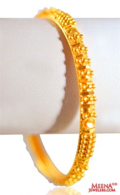 22KT Gold Filigree Bangles(1pcs) ( Gold Bangles )