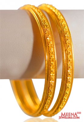 22k Yellow Gold Bangles (2 pcs) ( Gold Bangles )