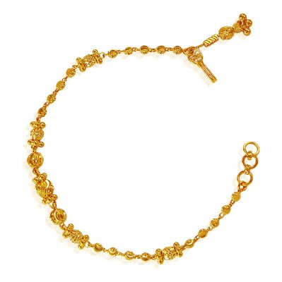 22Kt Gold Balls Ladies Bracelet ( Ladies Bracelets )