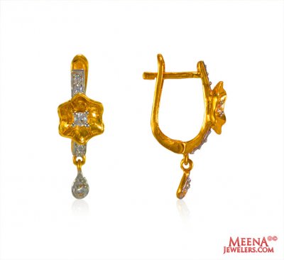  22 Kt Gold Clip On Earrings ( Clip On Earrings )