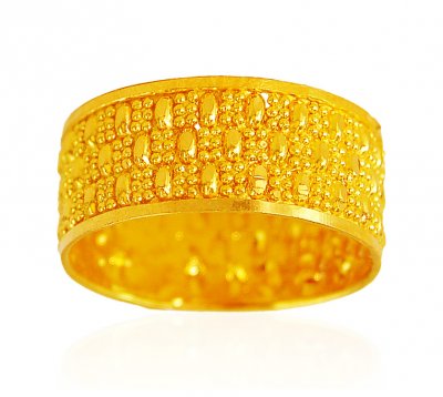 22k Gold Filigree Band  ( Ladies Gold Ring )