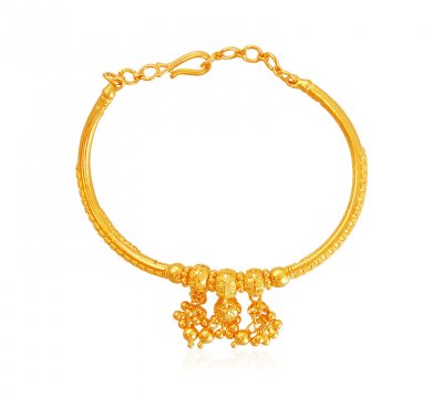 22k Gold Kids Filigree Bracelet  ( 22Kt Baby Bracelets )