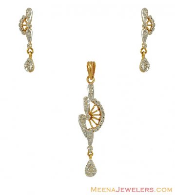 18K Diamond Pendant Set ( Diamond Pendant Sets )