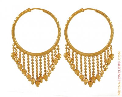 22K Gold Exquisite Hoops ( Hoop Earrings )