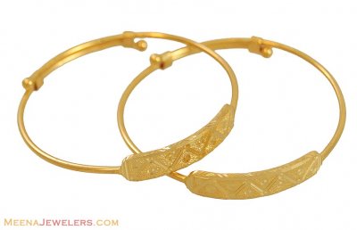 22k Gold Baby Bangles ( Baby Bangles )