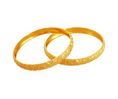 22K Gold Baby Bangles (Pair) ( Baby Bangles )